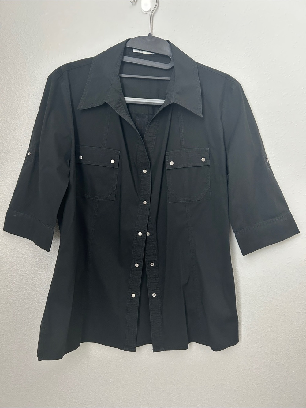 Black Button Up Blouse